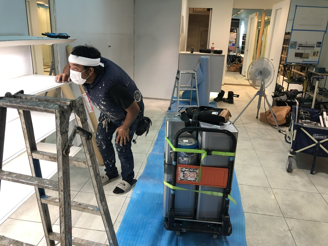 着物屋さん　塗装工事