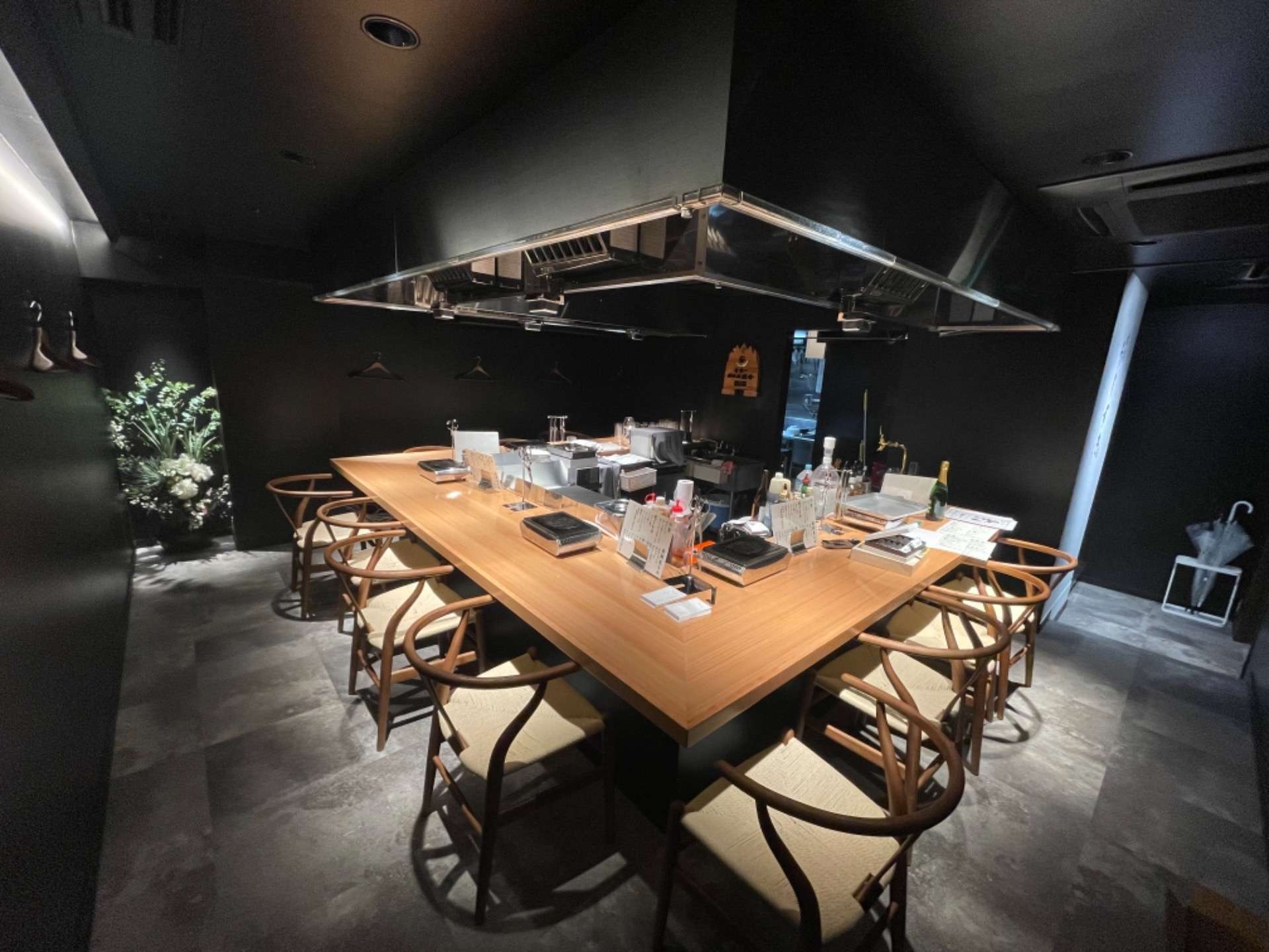 北新地｜Bar居抜きを活かしたカウンター焼肉店【うしすき】 内装工事