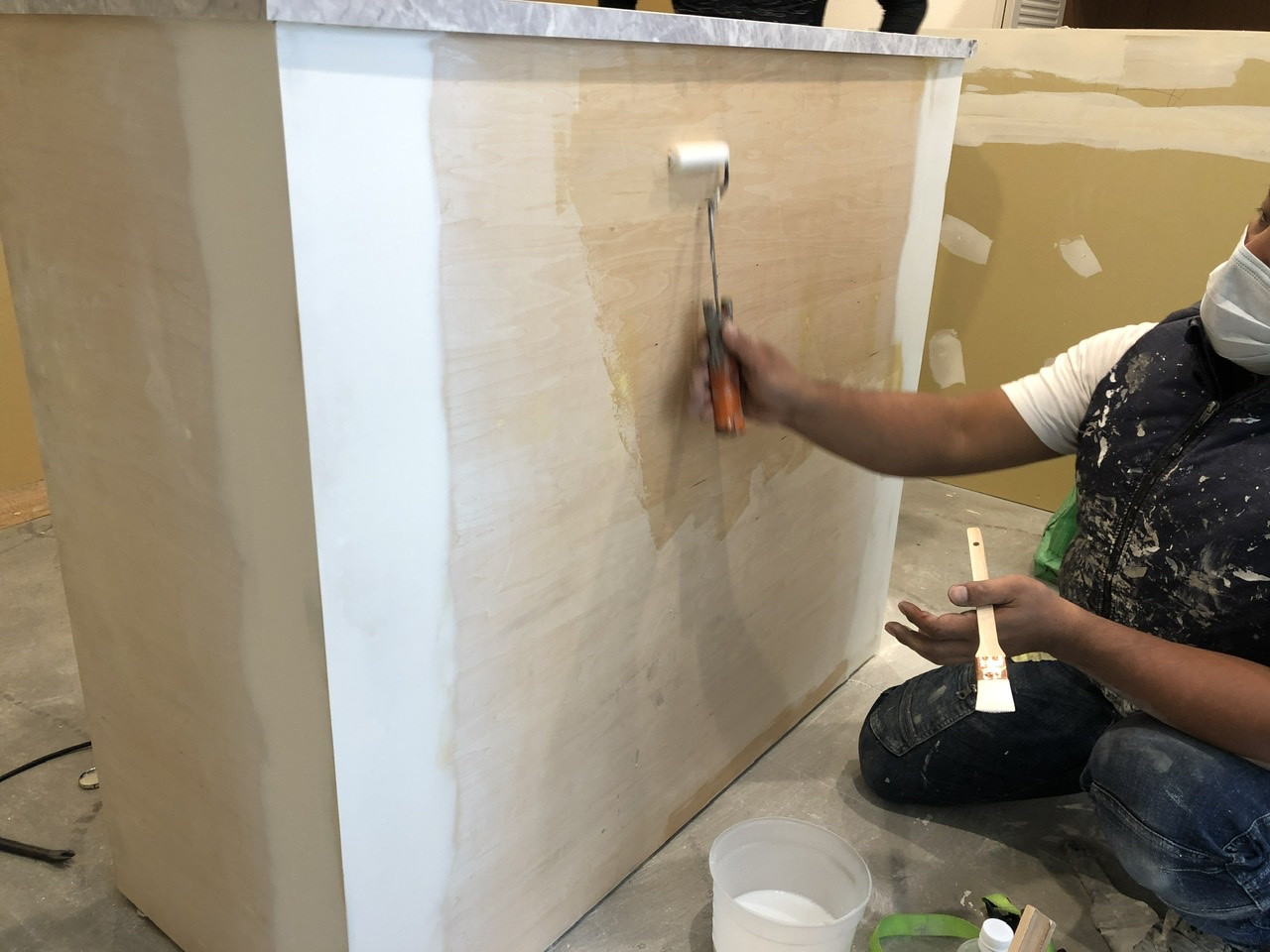 梅田　中崎町のまつげエクステ店　カウンター他製作しました